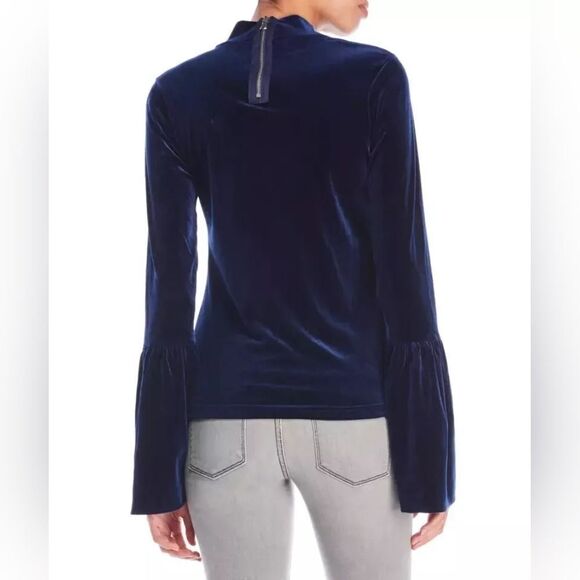 Torn by Ronny Kobo Blue Velvet Whimsigoth Fairy Grunge Witchy Romantic Top S - Picture 7 of 12